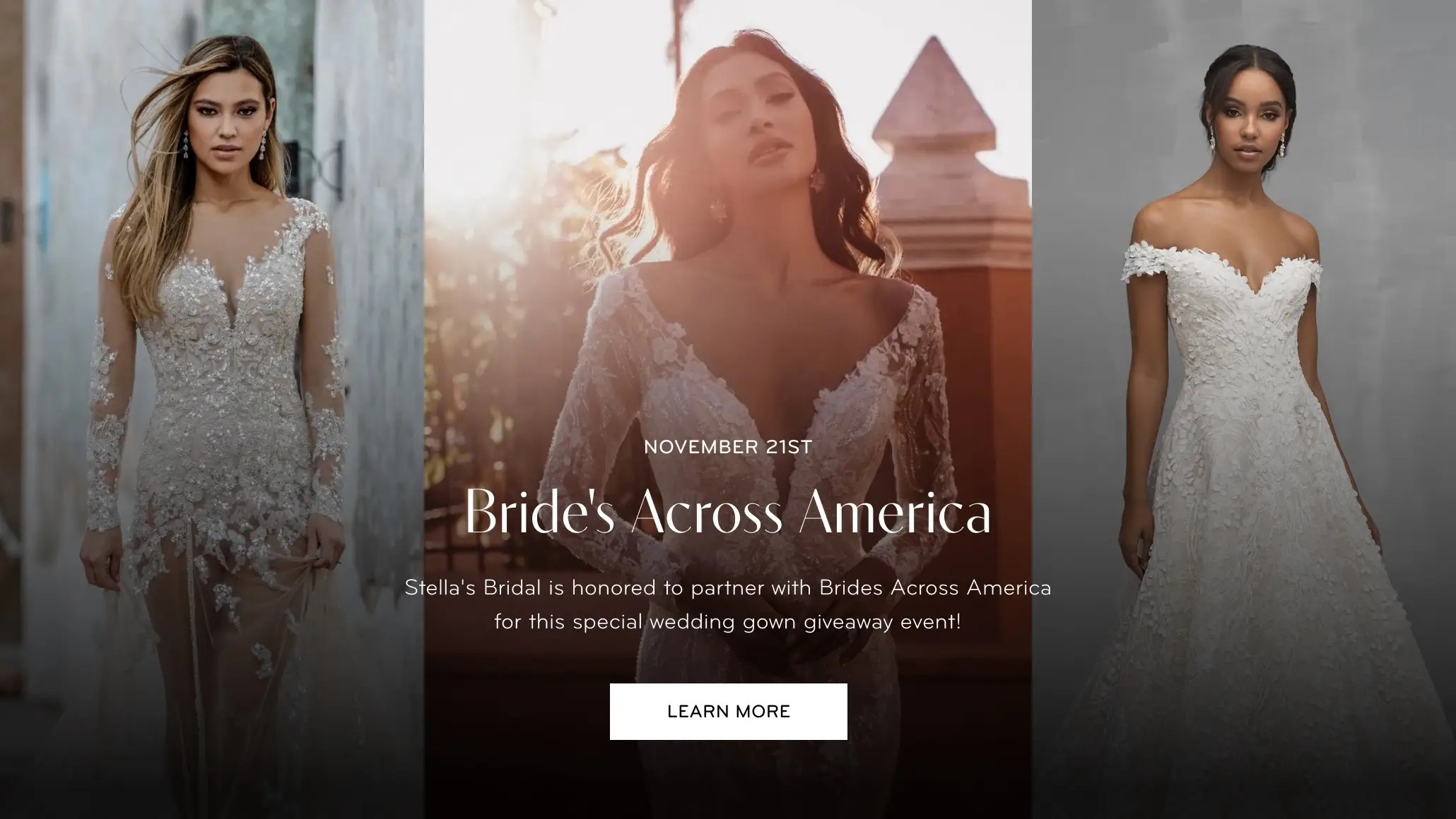 Bride's Across America  Event Dates : November 21st